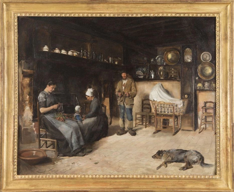 Interno della casa di Brize, sindaco di Pennedepie, 1882